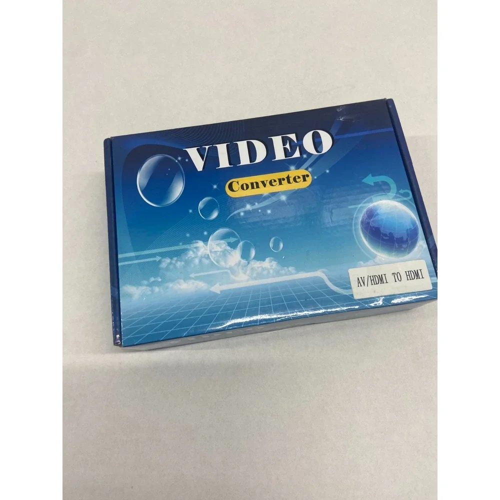 HD Video Converter CVBS/HDMI to HDMI 720P 1080P AV Adapter Box w/ Box